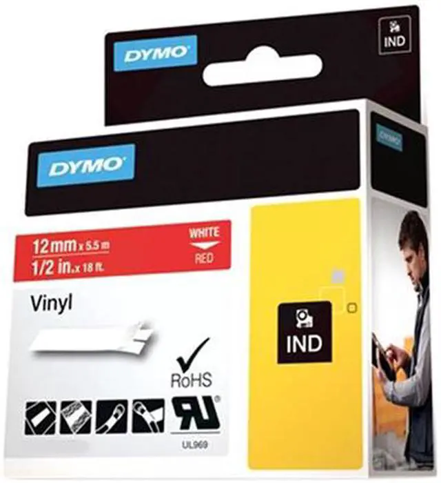 Alt view image 3 of 3 - DYMO IND Vinyl Labels 1/2"