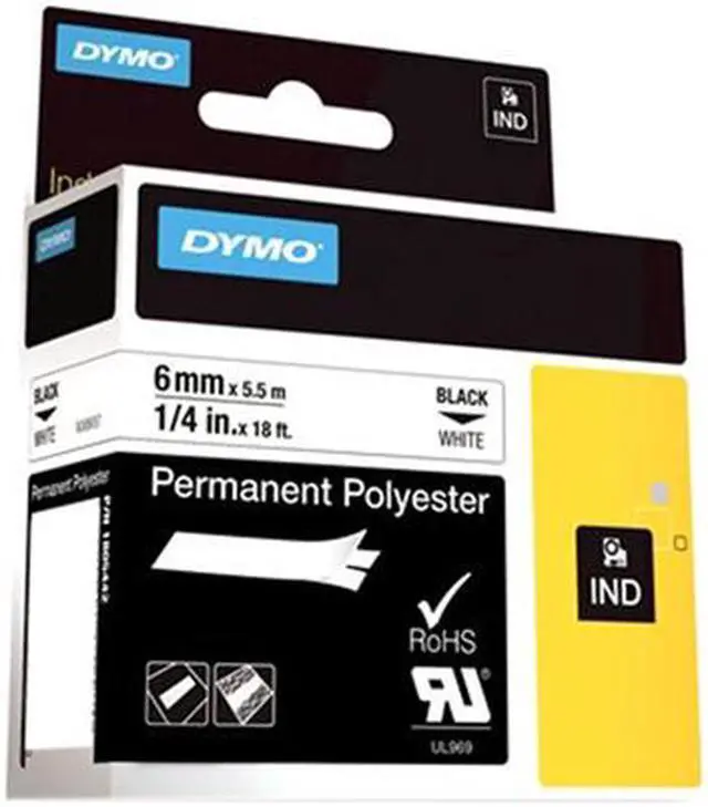 Main image of DYMO IND Permanent Polyester Labels 1/4"