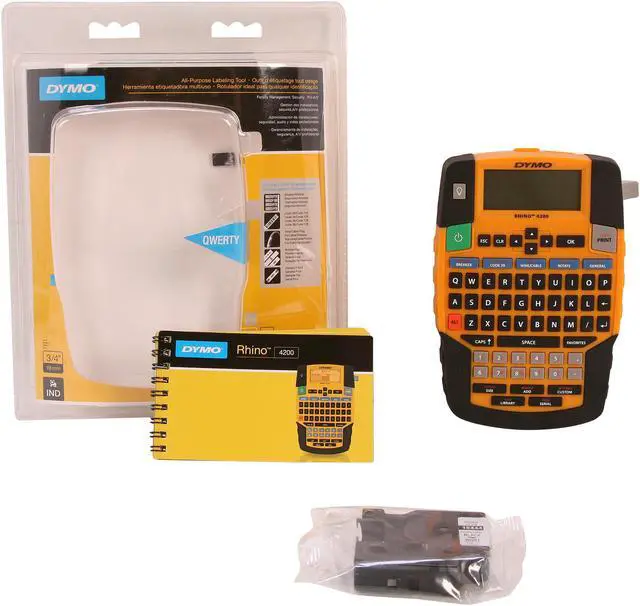 Alt view image 8 of 8 - DYMO Rhino 4200 (1801611) Thermal Facility, Security, Pro A/V Label Maker