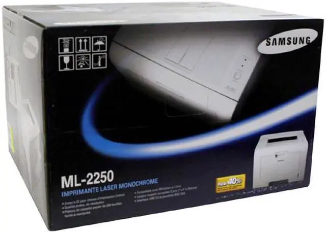 Alt view image 9 of 9 - Samsung ML-2250 Personal Up to 20 ppm Monochrome LPT / USB Laser Printer