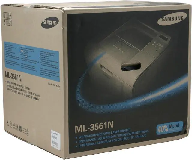 Alt view image 11 of 11 - Samsung ML-3561N Workgroup Up to 35 ppm Monochrome Ethernet (RJ-45) / LPT / USB Laser Printer