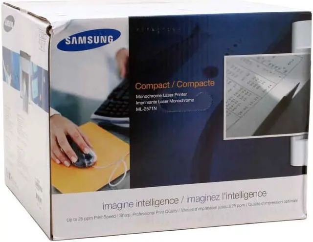 Alt view image 13 of 13 - SAMSUNG ML Series ML-2571N/XAA Workgroup Up to 25 ppm Monochrome Laser Printer