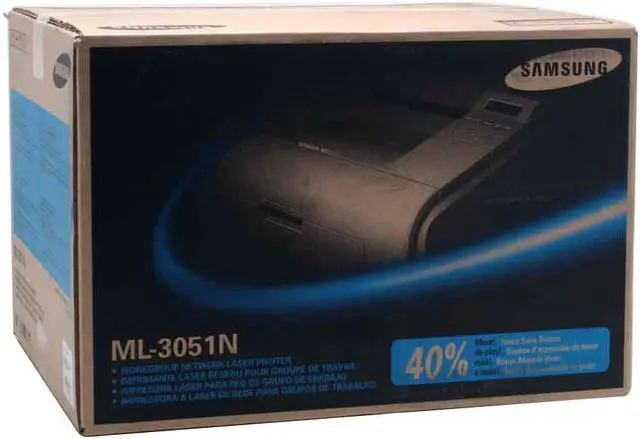 Alt view image 12 of 12 - SAMSUNG  ML-3051N Workgroup Up to 30 ppm Monochrome Laser Printer