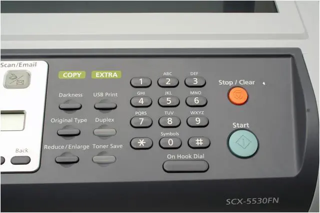 Alt view image 5 of 12 - Samsung SCX Series SCX-5530FN MFC / All-In-One Up to 28 ppm in A4 (30 ppm in Letter) Monochrome Ethernet (RJ-45) / LPT / USB Laser Printer