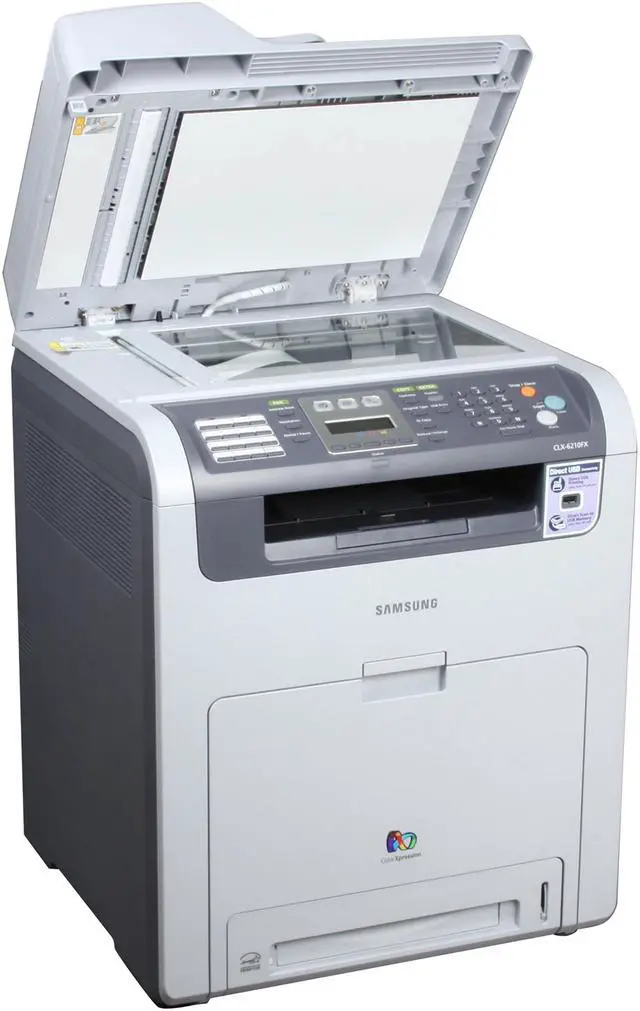 Alt view image 6 of 11 - Samsung CLX Series CLX-6210FX MFC / All-In-One Up to 21 ppm 2400 x 600 dpi Color Print Quality Color Laser Printer