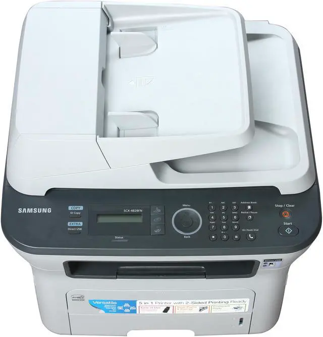 Alt view image 2 of 8 - Samsung SCX Series SCX-4828FN MFC / All-In-One Up to 28 ppm Monochrome Ethernet (RJ-45) / USB Laser Printer