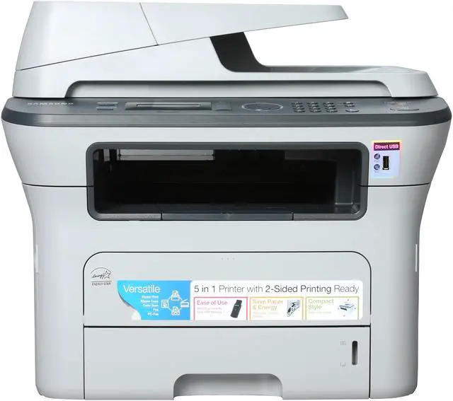 Alt view image 3 of 8 - Samsung SCX Series SCX-4828FN MFC / All-In-One Up to 28 ppm Monochrome Ethernet (RJ-45) / USB Laser Printer