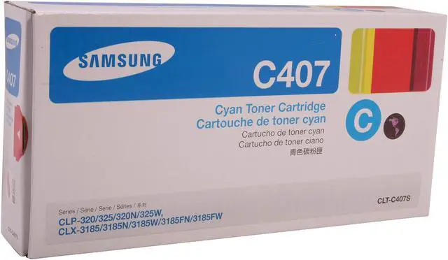 Main image of Samsung CLT-C407S Toner Cartridge - Cyan