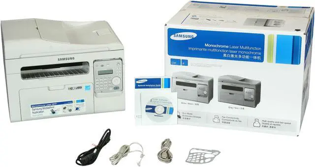 Alt view image 9 of 9 - Samsung SCX Series SCX-3405FW MFC / All-In-One Up to 21 ppm Monochrome Ethernet (RJ-45) / Wi-Fi Laser Printer
