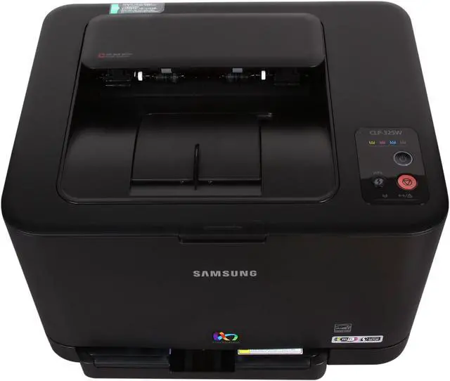 Alt view image 3 of 8 - Samsung CLP Series CLP-325W Workgroup Up to 17 ppm Color Ethernet (RJ-45) / USB / Wi-Fi Laser Printer