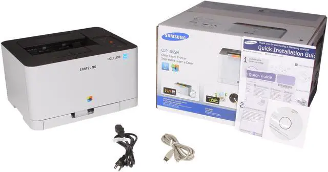 Alt view image 8 of 8 - Samsung CLP Series CLP-365W Workgroup Up to 19 ppm 2400 x 600 dpi Color Print Quality Color Ethernet (RJ-45) / USB / Wi-Fi Laser Printer