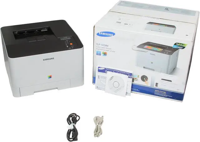 Alt view image 9 of 9 - Samsung CLP Series CLP-415NW Workgroup Up to 19 ppm 9600 x 600 dpi Color Print Quality Color Ethernet (RJ-45) / USB / Wi-Fi Laser Printer