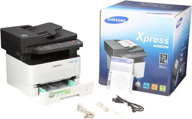 Alt view image 9 of 9 - HP Samsung SL-M2885FW Wireless Monochrome Multifunction Laser Printer