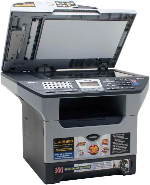 Alt view image 5 of 14 - Brother MFC Series MFC-8860DN MFC / All-In-One Up to 30 ppm Monochrome Ethernet (RJ-45) / LPT / USB Laser Printer