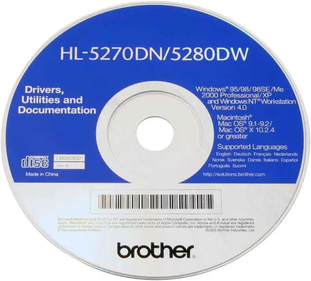 Alt view image 11 of 12 - Brother HL-5280DW Workgroup Up to 30ppm; up to 13 sides per minute in duplex mode Monochrome Ethernet (RJ-45) / LPT / USB / Wi-Fi Laser Printer