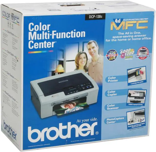 Alt view image 15 of 15 - Brother DCP series DCP-130C Up to 25 ppm Black Print Speed 6000 x 1200 dpi Color Print Quality USB InkJet MFC / All-In-One Color Printer