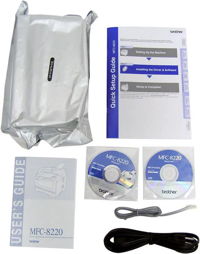 Alt view image 8 of 9 - Brother MFC-8220 Business Monochrome All-in-One Laser Printer