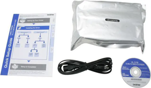 Alt view image 9 of 10 - Brother HL Series HL-5140 Personal Up to 21 ppm Monochrome LPT / USB Laser Printer