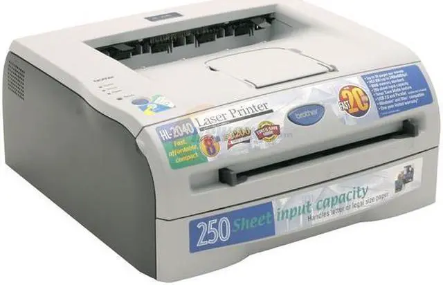 Alt view image 4 of 10 - Brother HL Series HL-2040 Personal Up to 20 ppm Monochrome LPT / USB Laser Printer