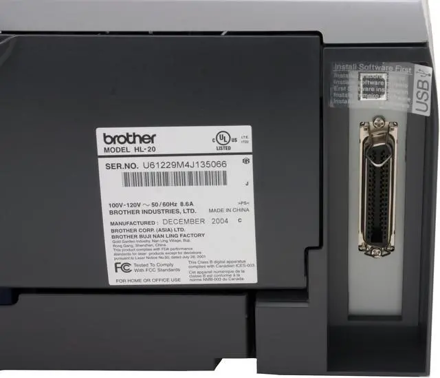 Alt view image 8 of 10 - Brother HL Series HL-2040 Personal Up to 20 ppm Monochrome LPT / USB Laser Printer