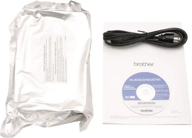Alt view image 9 of 10 - Brother HL Series HL-2040 Personal Up to 20 ppm Monochrome LPT / USB Laser Printer