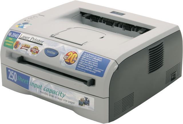 Brother HL Series HL-2040 Personal Up to 20 ppm Monochrome LPT USB Laser Printer Laser Printers - Newegg.com