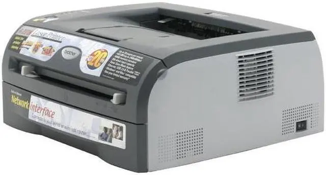 Alt view image 2 of 9 - Brother HL Series HL-2070N Workgroup Up to 20 ppm Monochrome Ethernet (RJ-45) / LPT / USB Laser Printer
