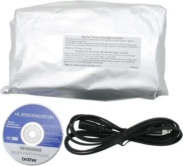 Alt view image 8 of 9 - Brother HL Series HL-2070N Workgroup Up to 20 ppm Monochrome Ethernet (RJ-45) / LPT / USB Laser Printer