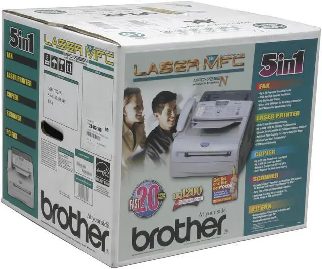 Alt view image 13 of 13 - brother MFC-7225N Up to 20 ppm Monochrome Laser Multi-Function Center