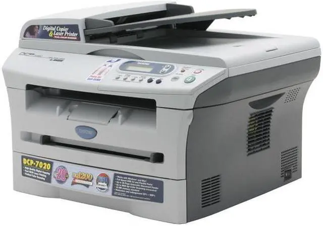 Alt view image 2 of 10 - Brother DCP Series DCP-7020 MFC / All-In-One Up to 20 ppm Monochrome LPT / USB Laser Printer