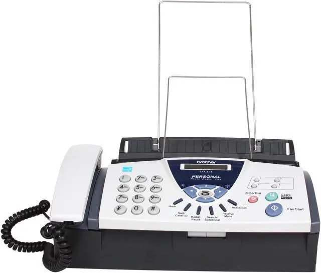 Alt view image 2 of 7 - brother FAX575 9.6Kbps Ribbon Transfer Personal Fax with Phone and Copier