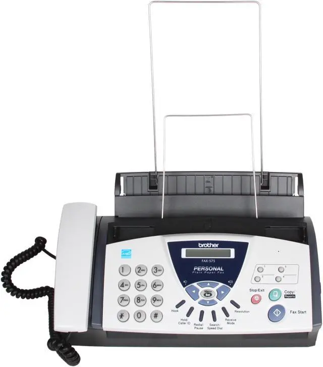 Alt view image 3 of 7 - brother FAX575 9.6Kbps Ribbon Transfer Personal Fax with Phone and Copier