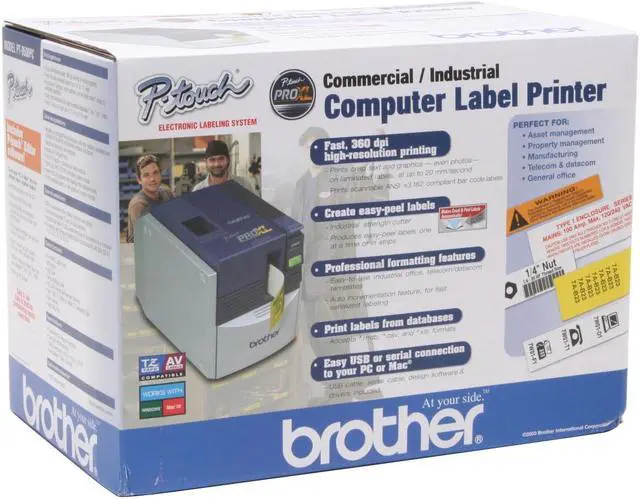 Alt view image 7 of 7 - Brother P-Touch PT-9500PC Thermal Transfer 20 mm / sec 360 dpi Label Printer