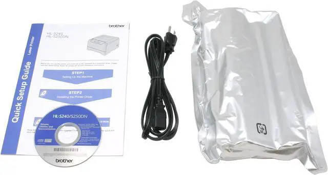 Alt view image 9 of 10 - Brother HL Series HL-5250DN Workgroup Up to 30 ppm Monochrome Ethernet (RJ-45) / LPT / USB Laser Printer