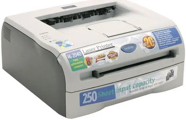 Alt view image 2 of 13 - Brother HL Series HL-2040 Personal Up to 20 ppm Monochrome LPT / USB Laser Printer