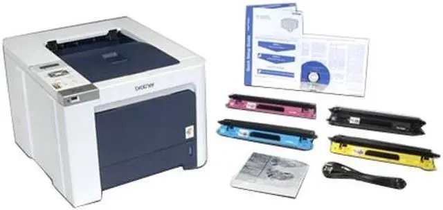 Alt view image 7 of 8 - Brother HL Series HL-4040CN Workgroup Up to 21 ppm 2400 x 600 dpi Color Print Quality Color Ethernet (RJ-45) / USB Laser Printer