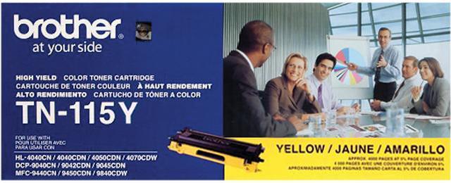 Brother TN115Y High Yield Toner Cartridge - Yellow Brother TN115Y High Yield Toner Cartridge - Yellow