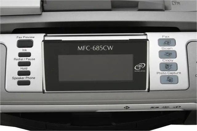 Alt view image 5 of 18 - Brother MFC series MFC-685CW Up to 30 ppm Black Print Speed Ethernet (RJ-45) / USB / Wi-Fi InkJet MFC / All-In-One Color Printer
