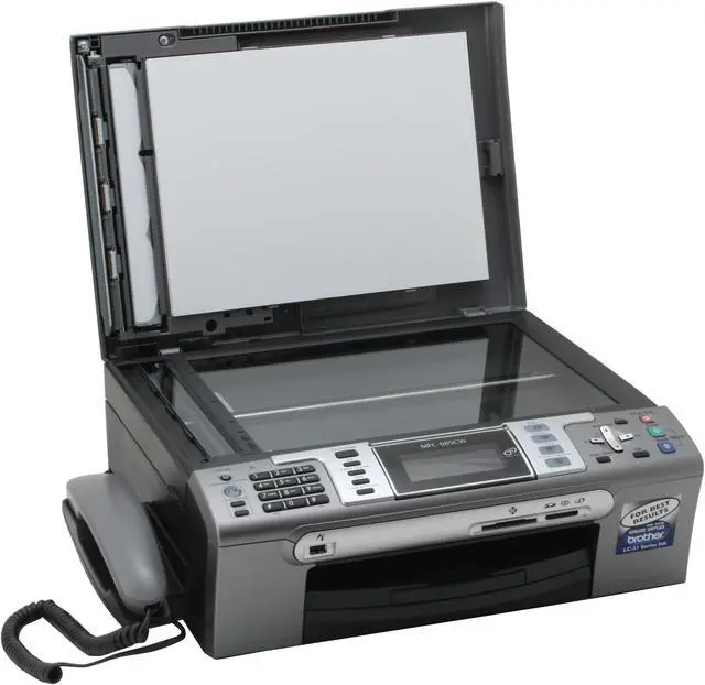 Alt view image 10 of 18 - Brother MFC series MFC-685CW Up to 30 ppm Black Print Speed Ethernet (RJ-45) / USB / Wi-Fi InkJet MFC / All-In-One Color Printer