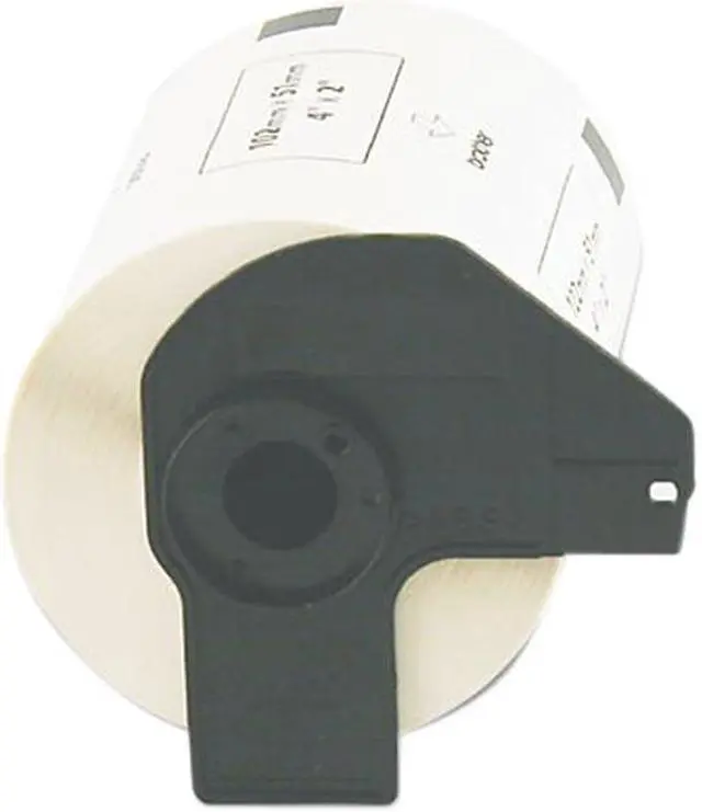 Main image of Brother Multipurpose Paper Labels, f/QL, Large, 4" x 2", 600 Labels/Roll