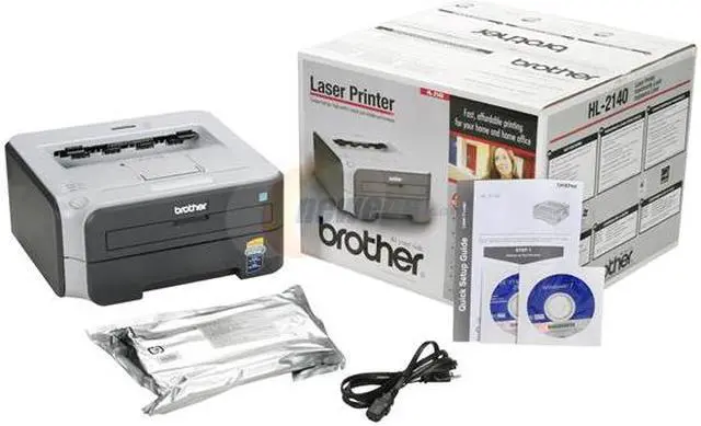 Alt view image 7 of 7 - Brother HL Series HL-2140 Personal Up to 23 ppm Monochrome USB Laser Printer
