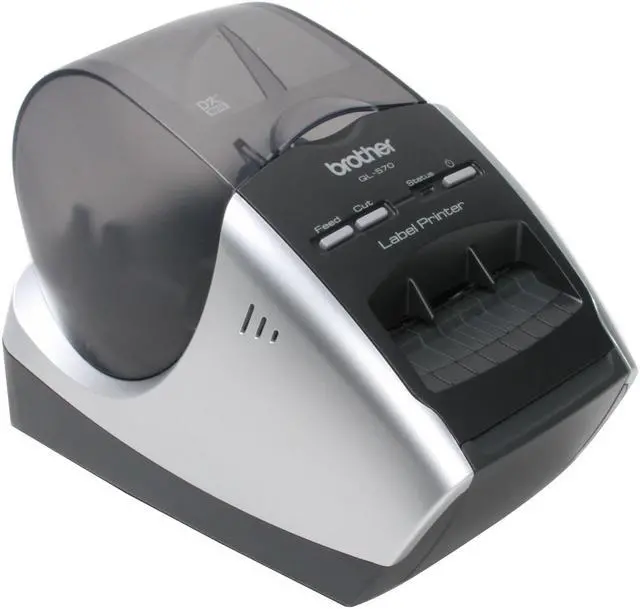 Alt view image 3 of 9 - Brother QL-570 QL-570 Professional PC Label Printer, 68 Labels/Min, 5-3/10w x 5-3/5d x 8-1/5h