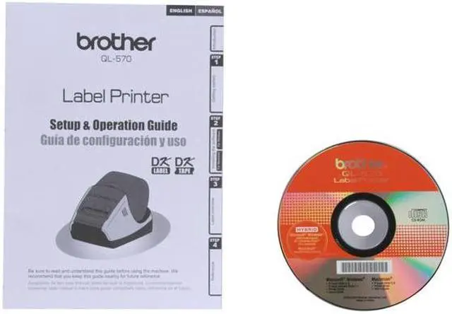 Alt view image 8 of 9 - Brother QL-570 QL-570 Professional PC Label Printer, 68 Labels/Min, 5-3/10w x 5-3/5d x 8-1/5h
