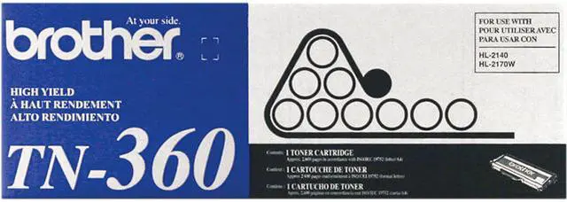 Main image of Brother TN360 High Yield Toner Cartridge - Black
