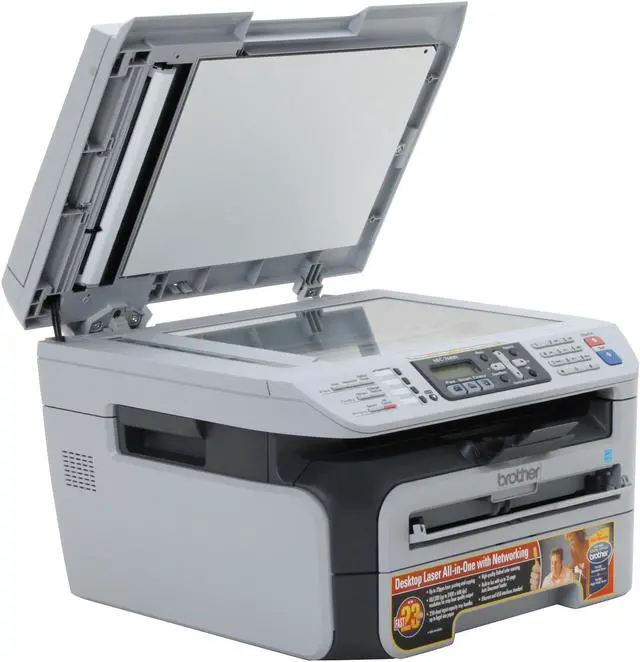 Alt view image 9 of 12 - brother MFC-7440N Monochrome Laser All-in-One Printer with Networking