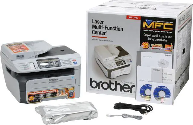 Alt view image 12 of 12 - brother MFC-7440N Monochrome Laser All-in-One Printer with Networking