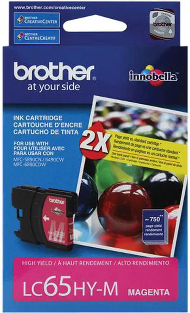 Main image of Brother LC65HYM High Yield Innobella Ink Cartridge - Magenta