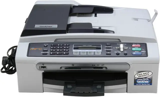 Alt view image 8 of 19 - Brother MFC series MFC-240C Up to 25 ppm Black Print Speed 6000 x 1200 dpi Color Print Quality USB InkJet MFC / All-In-One Color Printer