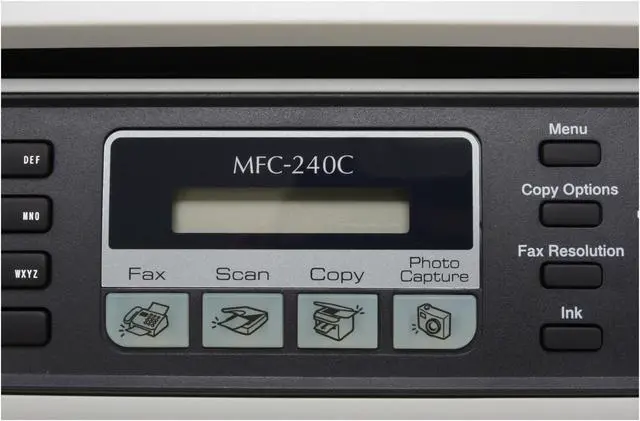 Alt view image 12 of 19 - Brother MFC series MFC-240C Up to 25 ppm Black Print Speed 6000 x 1200 dpi Color Print Quality USB InkJet MFC / All-In-One Color Printer
