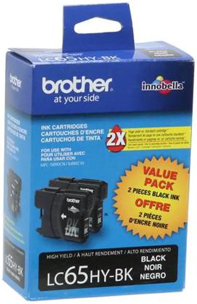 Alt view image 2 of 6 - Brother LC652PKS High Yield Innobella Ink Cartridge - Dual Pack - Black